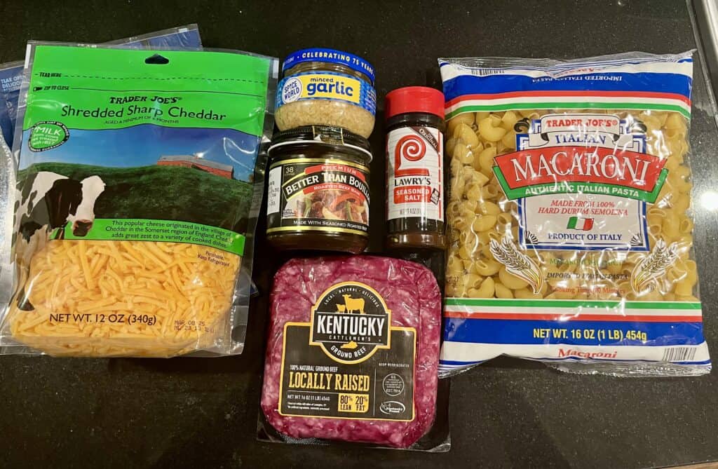 Homemade Hamburger Helper ingredients