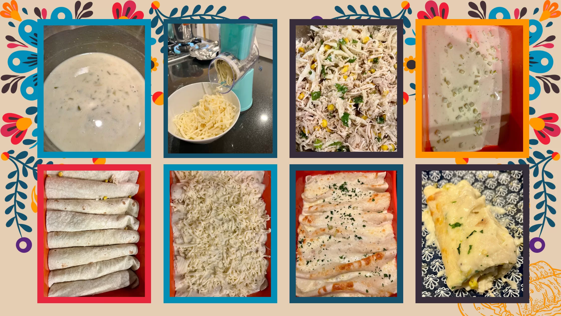 White Chicken Enchiladas